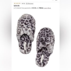 Victoria’s Secret Slippers Leopard Print